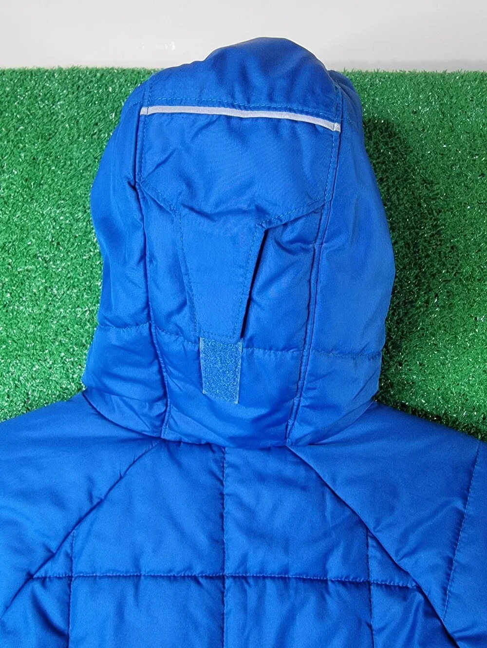 Columbia Sportwear Boy's Hooded Puffer Jacket Size Medium 10/12 Blue Full Zip